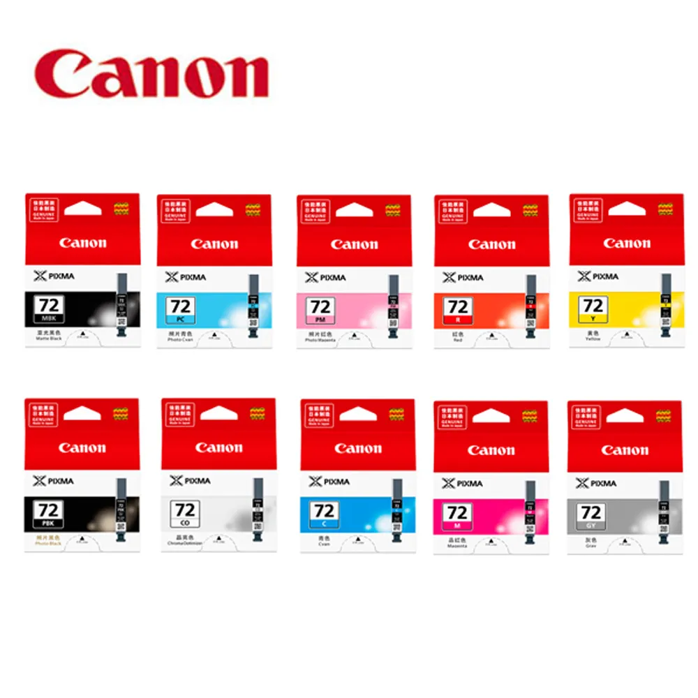 CANON PGI-72 系列 10色組墨水 歷史價格詳細信息