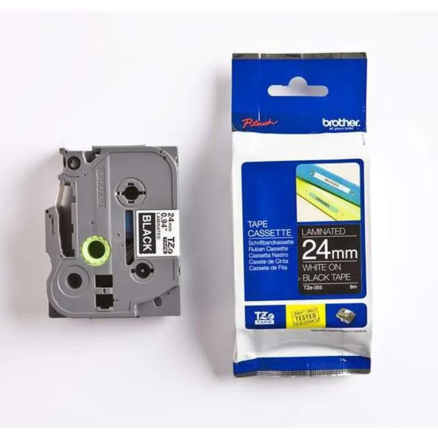 BROTHER 兄弟牌 特殊規格標籤帶/ 包 黑底白字 18mmx8M【TZe-345】 歷史價格詳細信息