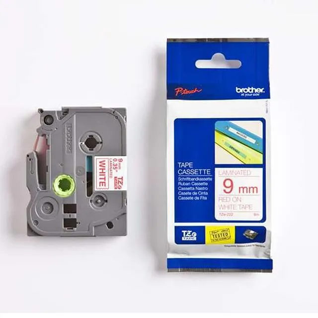 兄弟牌 BROTHER 白底藍字 12mmx8M 標準黏性護貝標籤帶 /包 TZe-233 歷史價格詳細信息