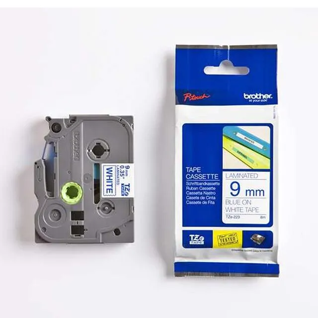 兄弟牌 BROTHER 白底黑字 12mmx8M 標準黏性護貝標籤帶 2入/ 包 TZe-231 歷史價格詳細信息