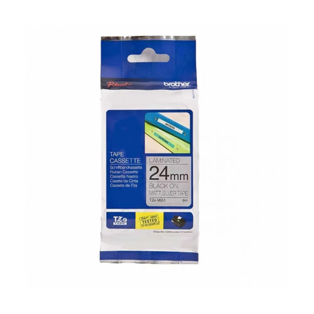 brother 24mm系列特殊規格護貝標籤帶 TZ-354 黑底金字 TZ-M951 銀底黑字  內含五捲 歷史價格詳細信息