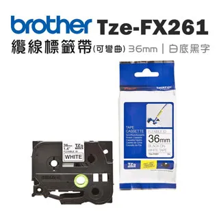 BROTHER TZe-FX251 可彎曲護貝標籤帶 ( 24mm 白底黑字 ) 歷史價格詳細信息