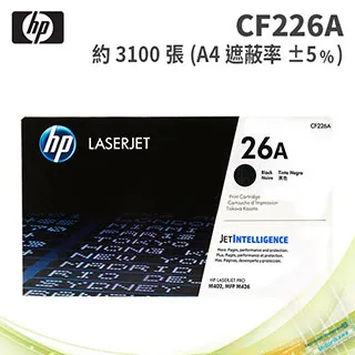 HP CF226X 黑色副廠碳粉匣(含晶片) 26X 適用機種 M402n / M402dn / M426fdn / M426fdw 歷史價格詳細信息