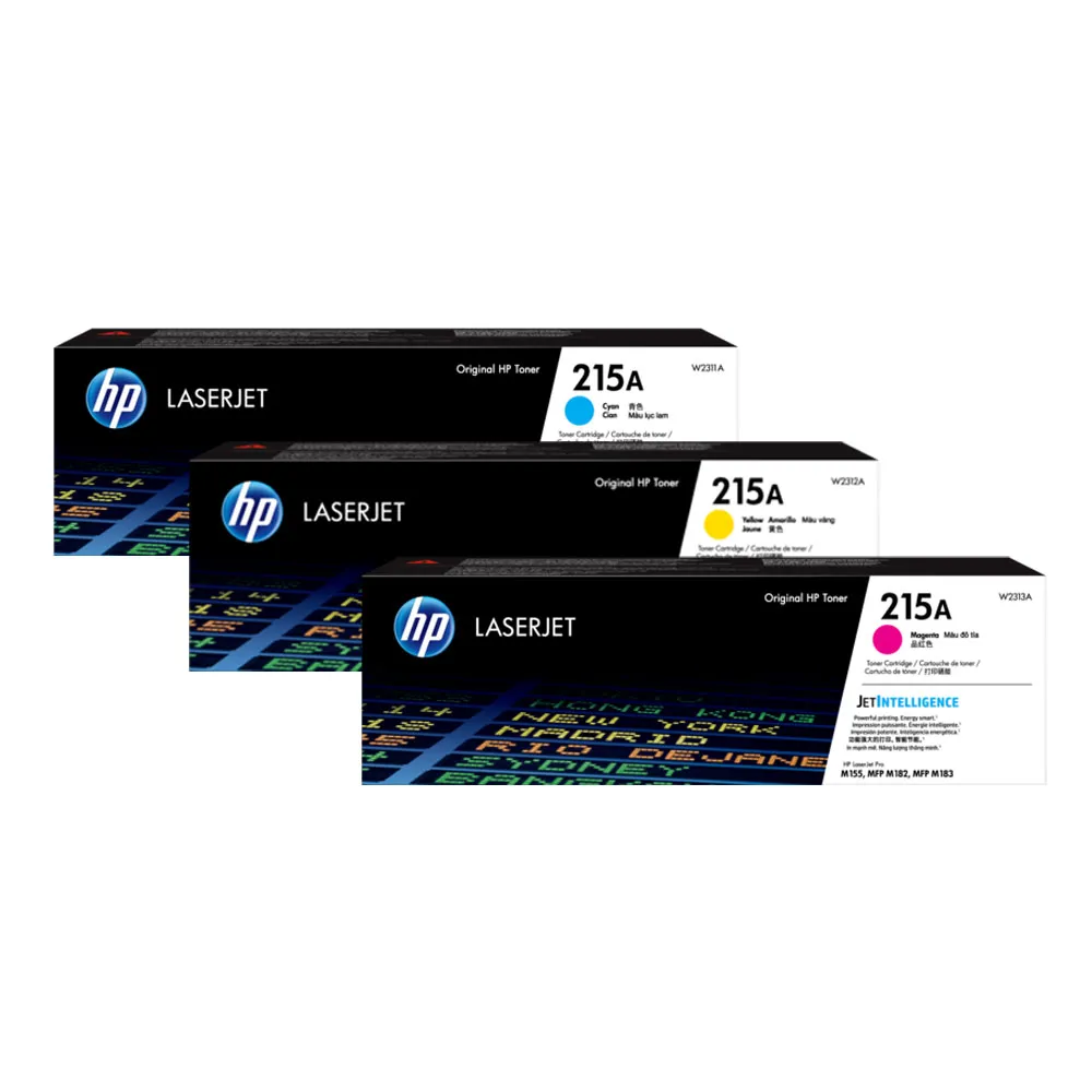 HP W2311A 藍+W2312A 黃+W2313A 紅 副廠碳粉匣(含晶片) 215A 適用機種 M183fw / M155nw 歷史價格詳細信息
