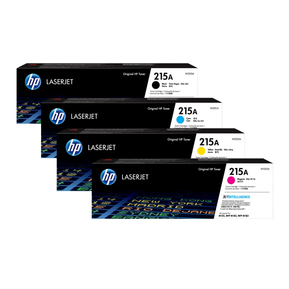 HP 215A W2310A(黑色)/W2311A(藍色)/W2312A(黃色)/W2313A(紅色) 原廠碳粉匣 四色一組 歷史價格詳細信息