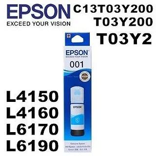 【EPSON】001 T03Y400 黃色 高印量副廠墨水 適用 L4150 L4160 L6170 L6190 歷史價格詳細信息