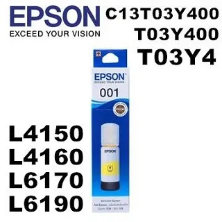 【EPSON】001 T03Y400 黃色 高印量副廠墨水 適用 L4150 L4160 L6170 L6190 歷史價格詳細信息
