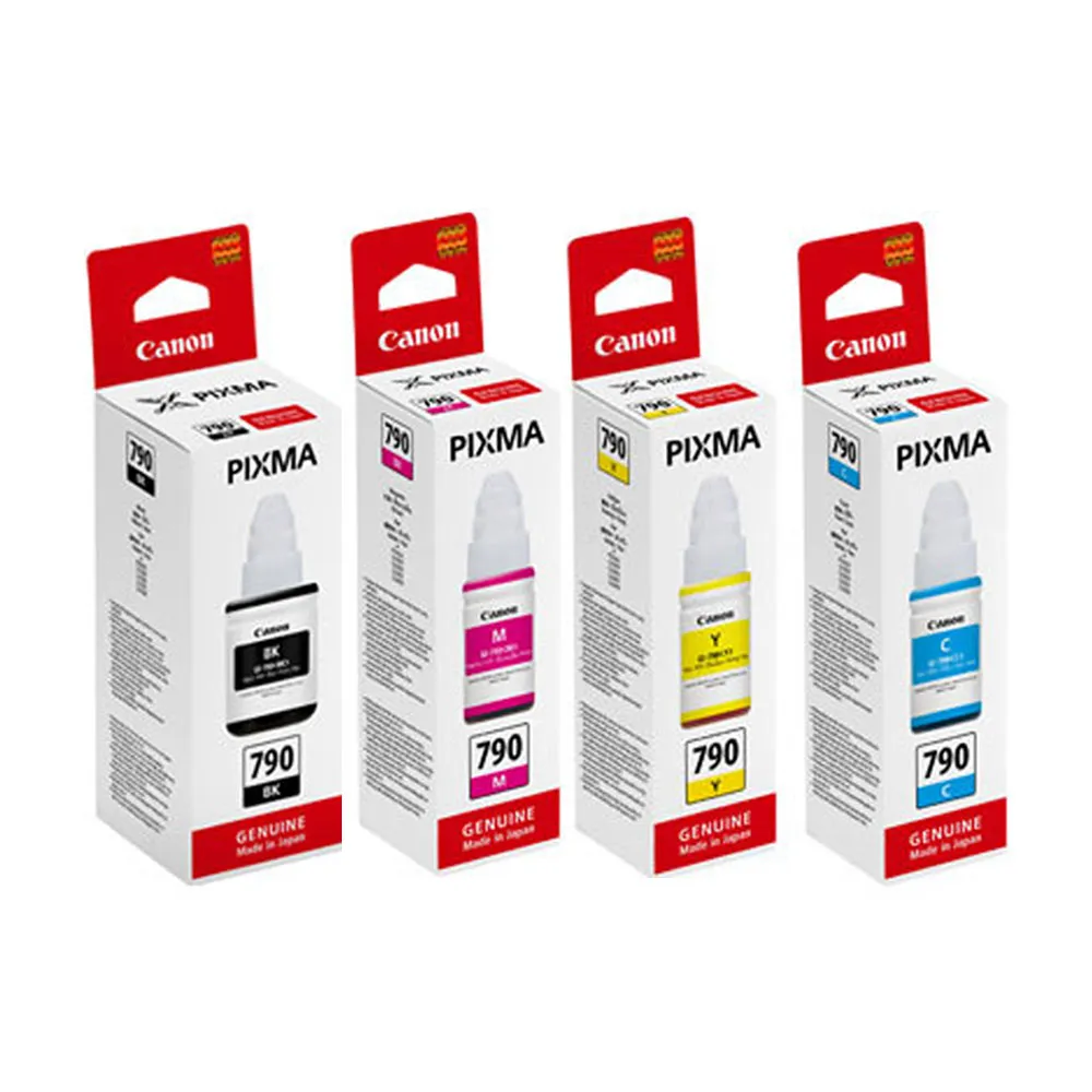 CANON GI-790 BK/C/M/Y系列原廠墨水匣組合包(1黑+3彩) 歷史價格詳細信息