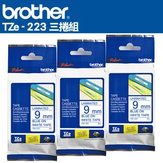 Brother TZE-223 TZ-223 相容標準黏性護貝標籤帶 9mm 白底藍字 歷史價格詳細信息