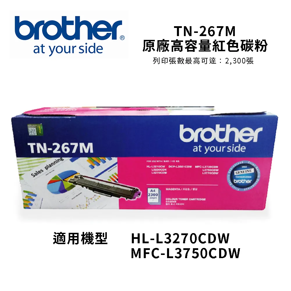 Brother TN-267M 原廠高容量紅色碳粉匣 現貨 廠商直送 歷史價格詳細信息