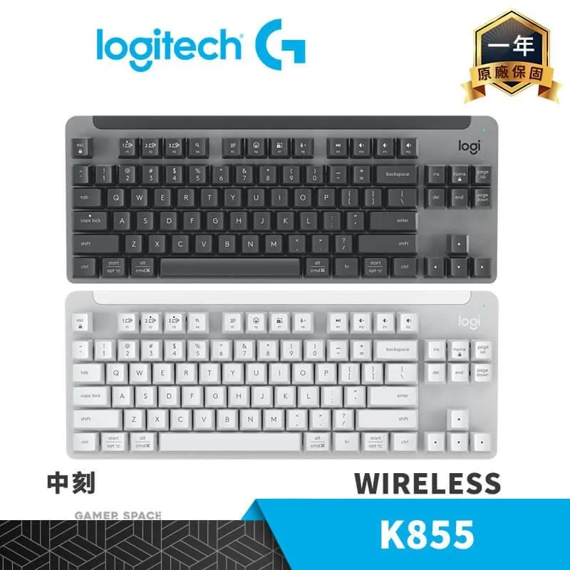 Logitech 羅技 K855 TKL 紅軸 無線機械式鍵盤 白 歷史價格詳細信息