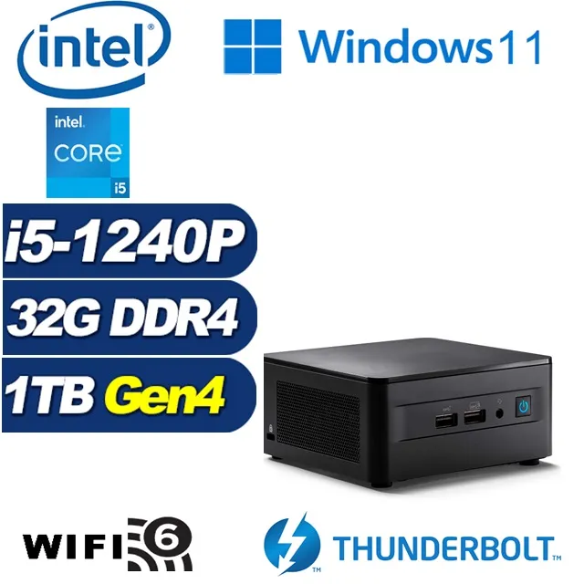 (DIY)封神魔導W INTEL NUC迷你電腦(i5-1240P/8G/1TB M.2 PCIe SSD/Win11) 歷史價格詳細信息