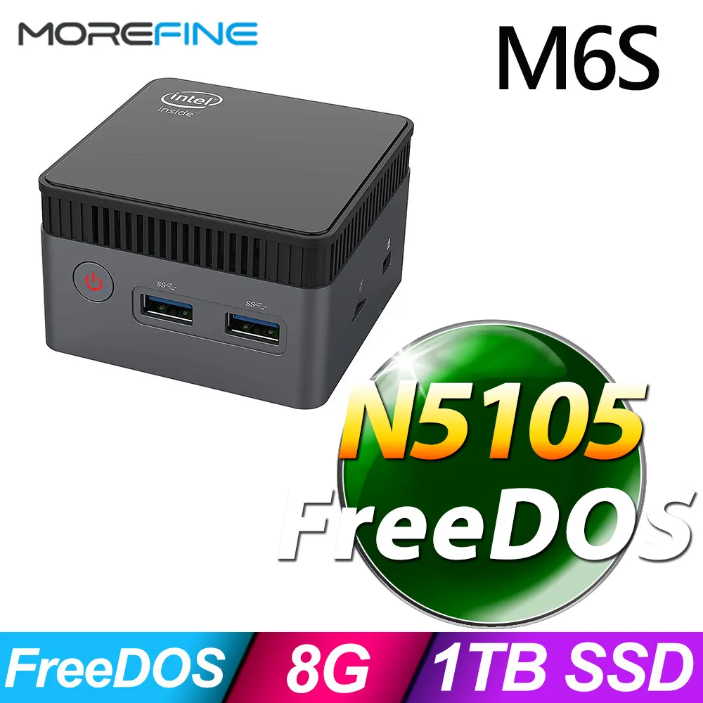 MOREFINE M6S 迷你電腦(Intel N5105 2.9GHz) 準系統(FreeDOS) - 8G/256G 歷史價格詳細信息