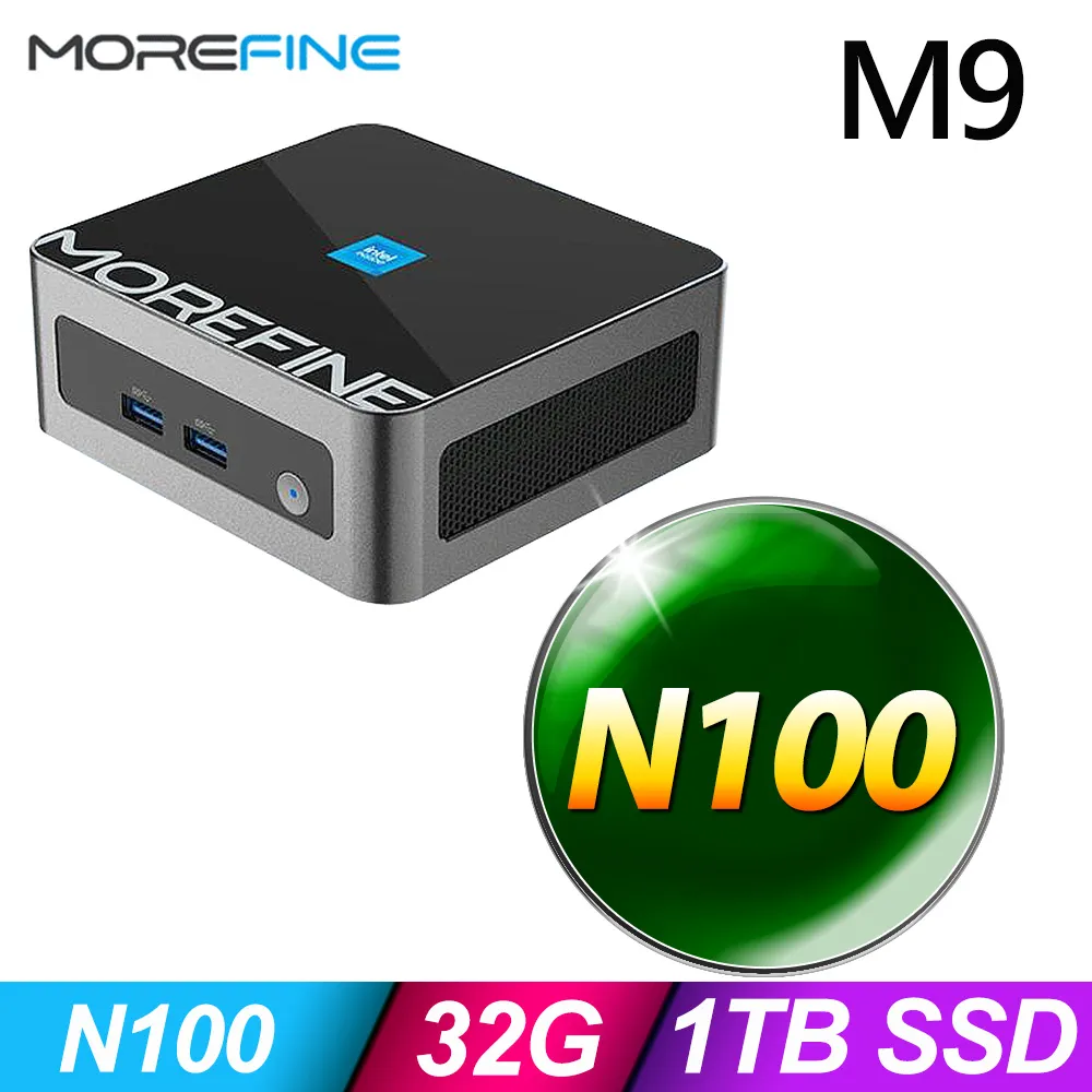 MOREFINE M9 迷你電腦((N100/32G/512G SSD/W10P) 歷史價格詳細信息