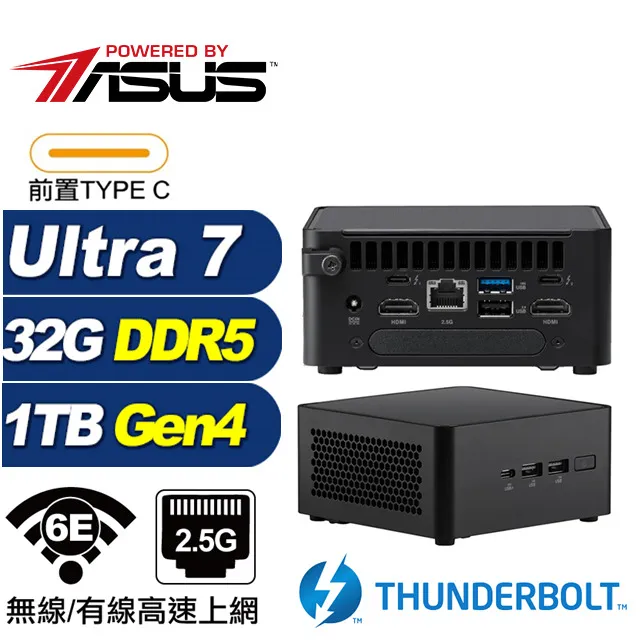 ASUS NUC (Ultra 7 155H/32G/1TB SSD/Intel ARC/W11) 歷史價格詳細信息