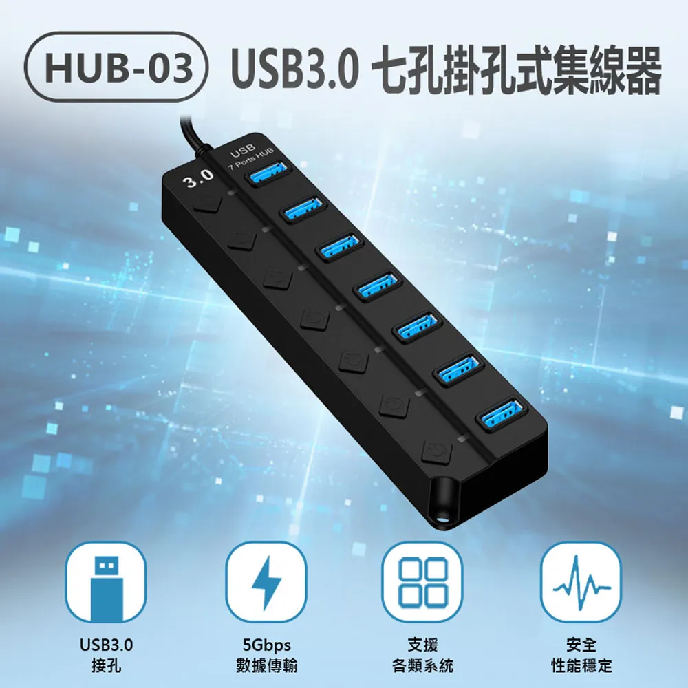 HUB-03 USB3.0 七孔掛孔式集線器 歷史價格詳細信息