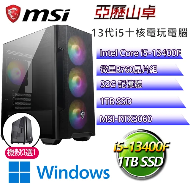 微星B660平台【麥斯威爾W】I3四核RTX4060TI電玩電腦(I3-13100F/B660/RTX4060TI/32G/500G SSD/WIN11H) 歷史價格詳細信息