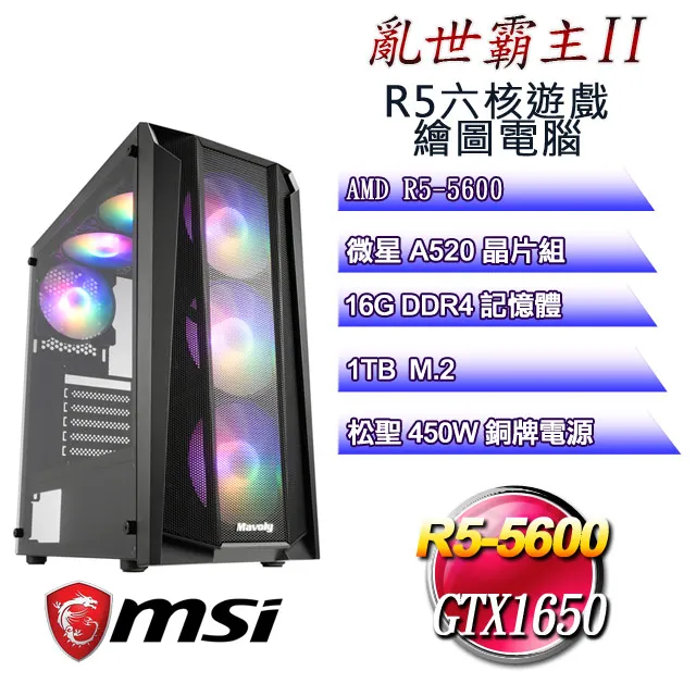 (DIY)亂世霸主W-II(R5 5600/微星A520/16G/1TB M.2/GTX1650/WIN11) 歷史價格詳細信息