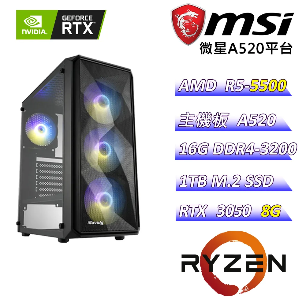 (DIY)精靈戰車C(R5-5500/微星A520/RTX3050/16G/512G M.2/550W/WIN11) 歷史價格詳細信息