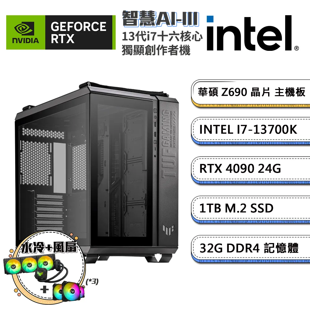 (DIY)智慧AI-IV GeForce RTX 4090創作者水冷電腦(i7-14700K/華碩Z790/32G/1TB_SSD) 歷史價格詳細信息