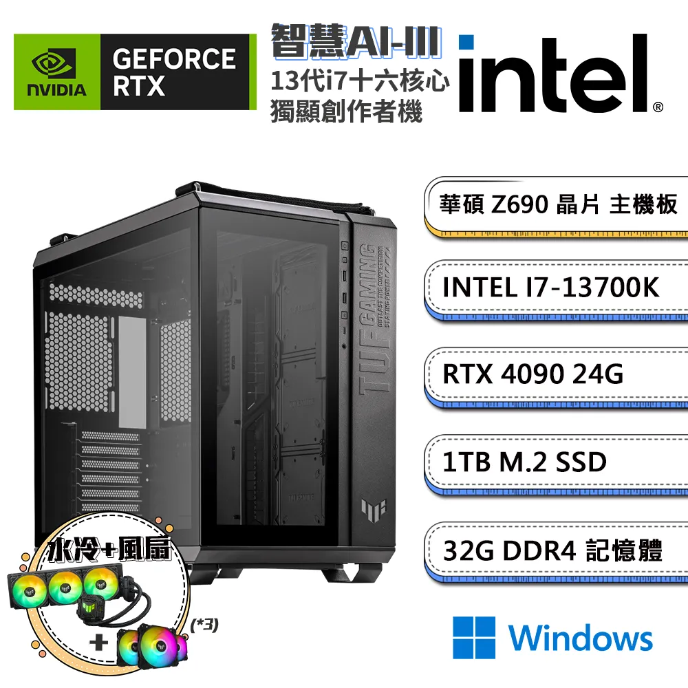 (DIY)智慧AI-IV GeForce RTX 4090創作者水冷電腦(i7-14700K/華碩Z790/32G/1TB_SSD) 歷史價格詳細信息