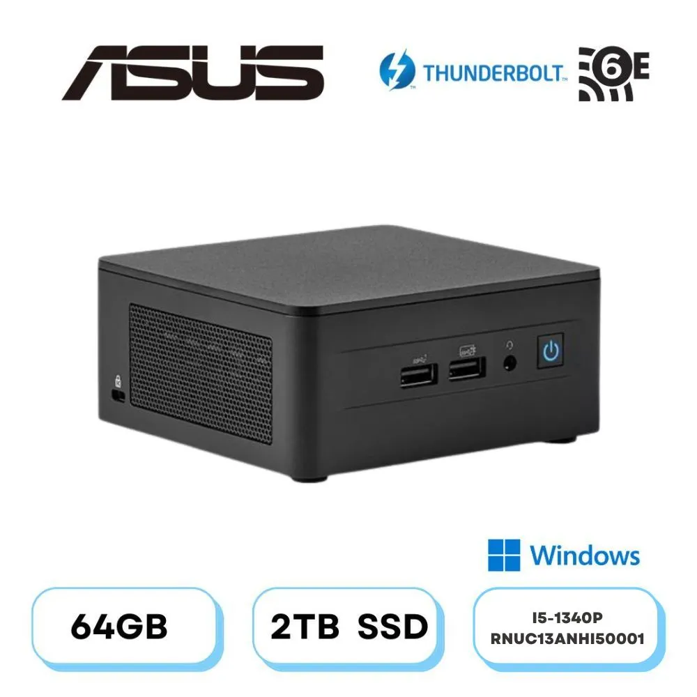 (DIY)結晶龍雷CW ASUS 華碩 NUC迷你電腦(i5-1340P/64G/2TB M.2 PCIe SSD/Win11) 歷史價格詳細信息