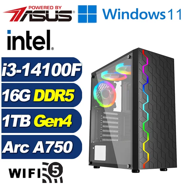 (DIY)全境刺客W(i3-14100F/華碩B760/16G/1TB M.2/Arc A750/Win11) 歷史價格詳細信息