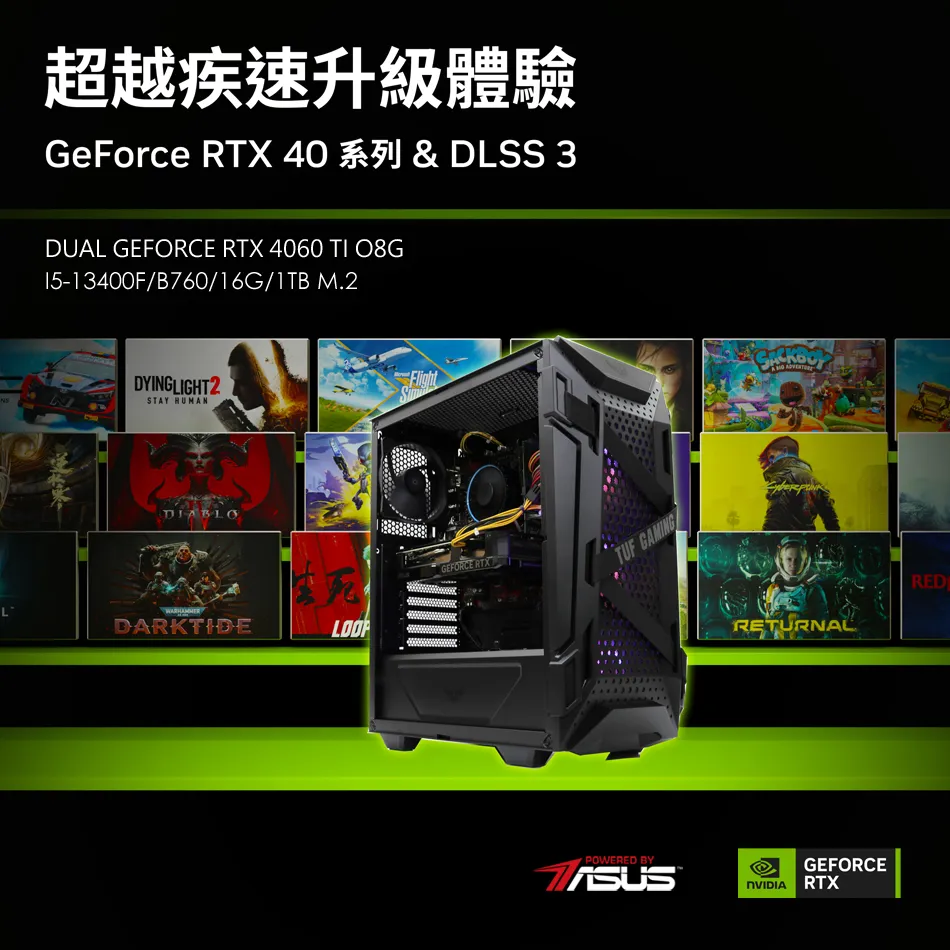 (DIY)風之翼X(i5-13400F/華碩B760/16G/512G M.2/RTX4060TI) 歷史價格詳細信息