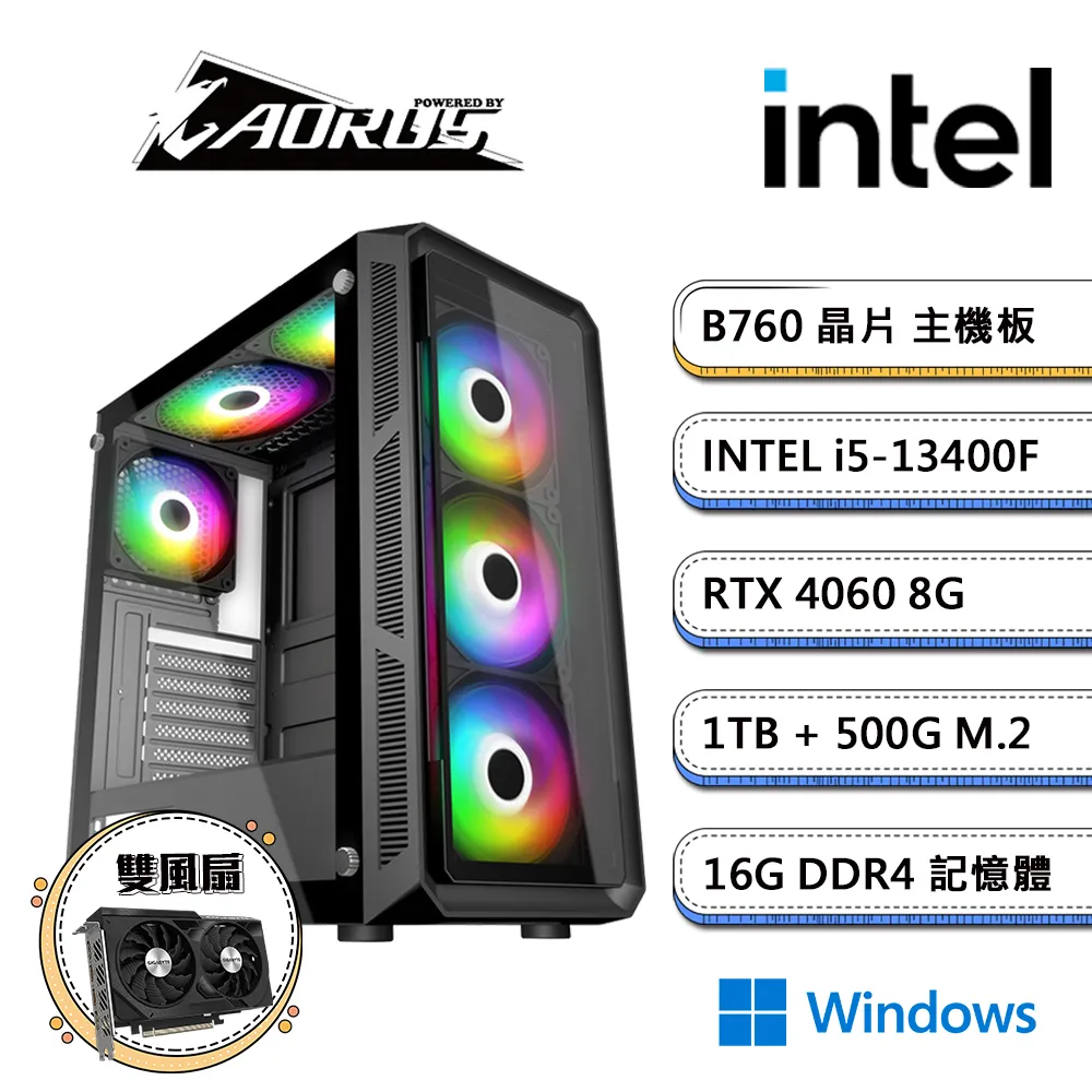 技嘉B760平台【PS-XC23W】i7十六核RTX4060獨顯Win11pro電競機(i7-13700F/B760/32G/1TB/1TB SSD) 歷史價格詳細信息