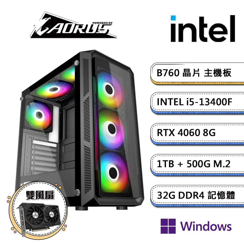 技嘉B760平台【PS-XC23W】i7十六核RTX4060獨顯Win11pro電競機(i7-13700F/B760/32G/1TB/1TB SSD) 歷史價格詳細信息