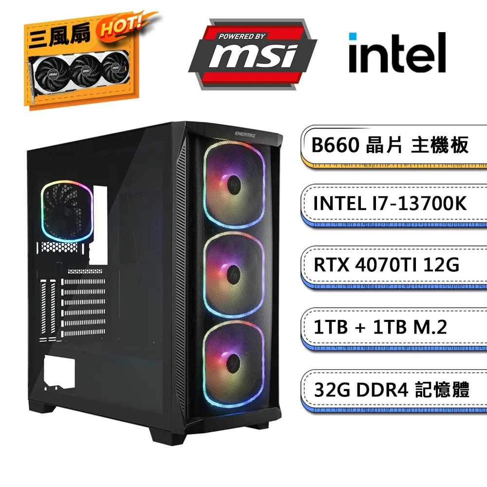(DIY)微星B660平台【星辰巨人W】I7十六核GT710效能機(I7-13700F/B660/8G/500G SSD/1TB HDD/WIN10H) 歷史價格詳細信息