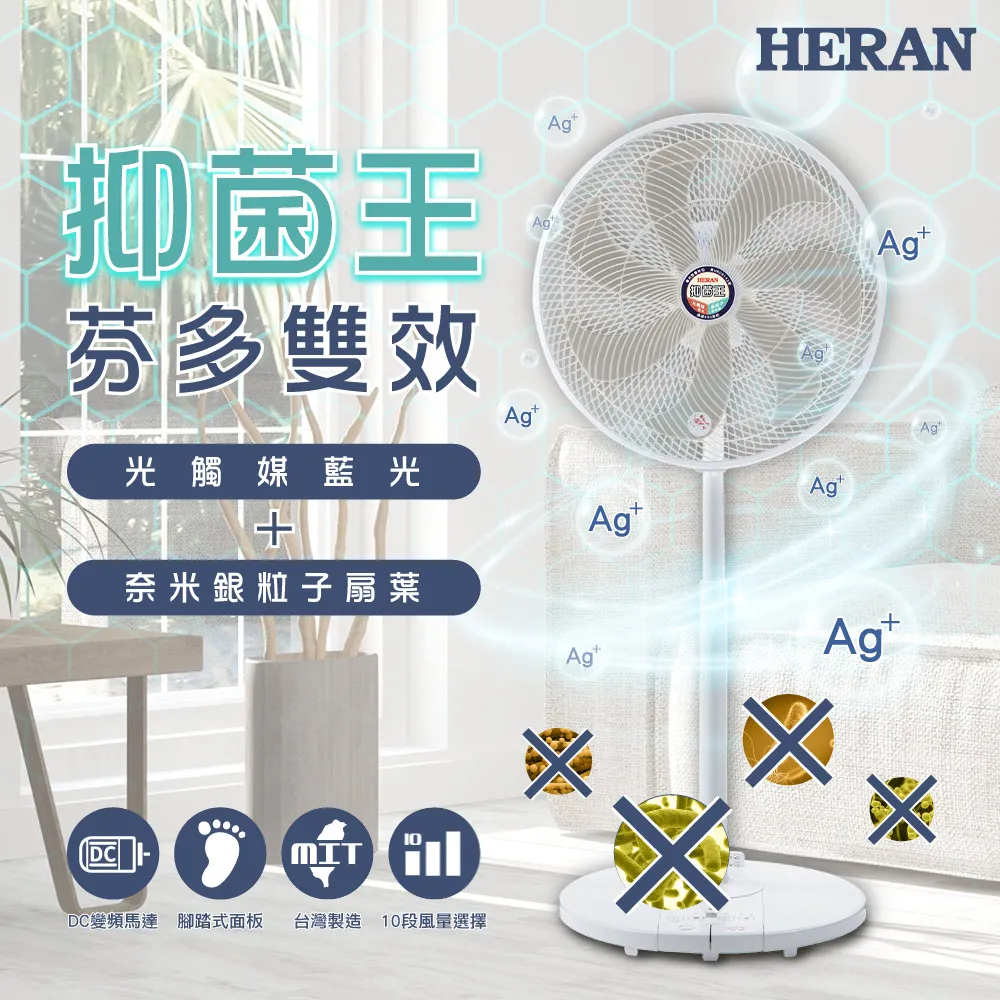 HERAN 禾聯 HDF-14SH71B 14吋 奈米銀 雙效抑菌 DC 風扇 神腦生活 歷史價格詳細信息