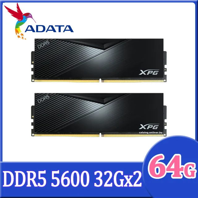 ADATA 威剛 XPG Lancer DDR5 5600 64GB(32Gx2) 桌上型超頻記憶體(黑色)(AX5U5600C3632G-DCLABK) 歷史價格詳細信息