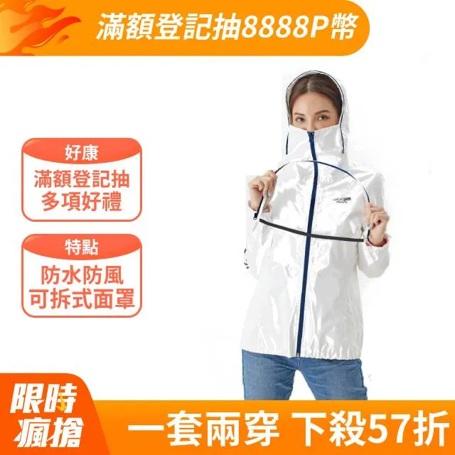 【ATUNAS 歐都納】女款罩顧自己防護外套 (A6GA2136W 桃紅/防風/防水/可拆式TPU面罩) 歷史價格詳細信息