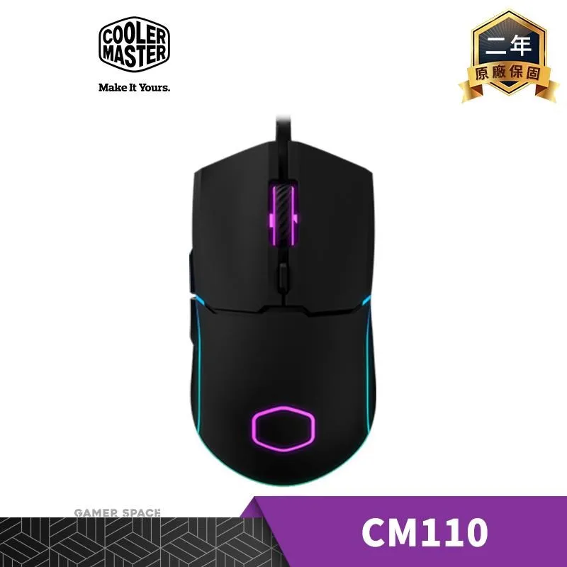 COOLER MASTER 酷碼 CM110 RGB USB有線 電競 滑鼠 黑色 /紐頓e世界 歷史價格詳細信息