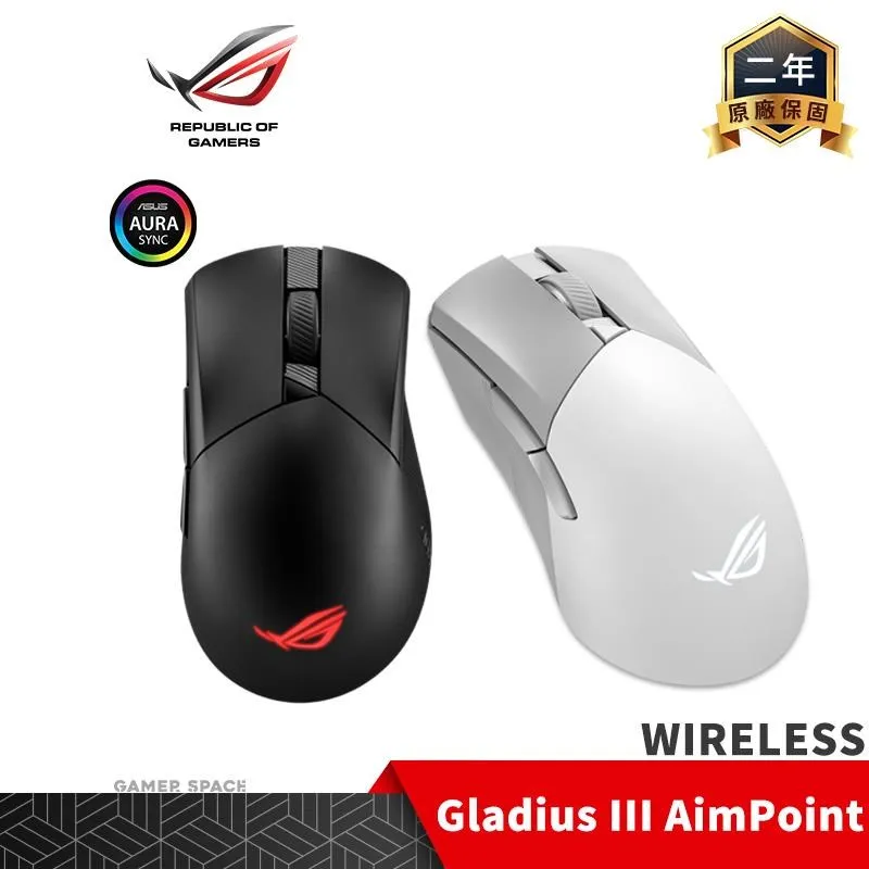 ROG Gladius III Wireless AimPoint 無線 電競滑鼠-黑/白色 公司貨 歷史價格詳細信息