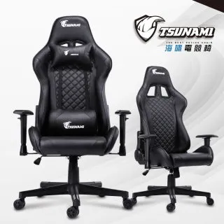 【TSUNAMI】尊榮頂級工學皮革電競賽車椅-紅黑款 歷史價格詳細信息