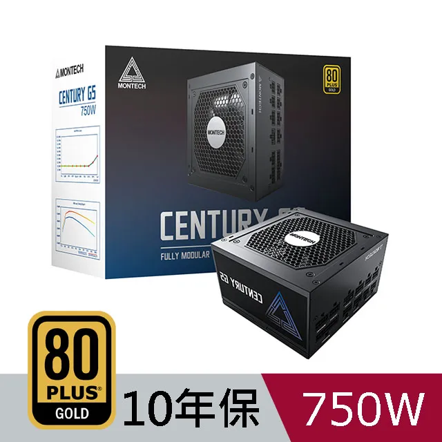 MONTECH(君主) CENTURY G5 750W 80Plus 金牌 全模組 PCIE5.0 ATX3.0 電源供應器 價格比較,價格查詢,歷史價格詳細信息