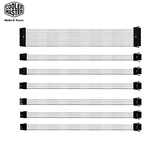 白色電源延長線 mb/cpu/gpu4條裝套裝尼龍編織電腦延長 歷史價格詳細信息