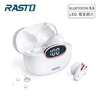 RASTO RS46 純白晶石電量顯示真無線藍牙5.3耳機 歷史價格詳細信息