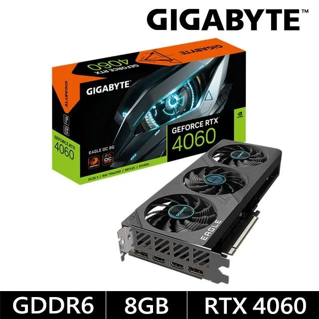 GIGABYTE 技嘉 RTX4060 EAGLE OC 8G 顯示卡 N4060EAGLE OC-8GD 顯卡 歷史價格詳細信息