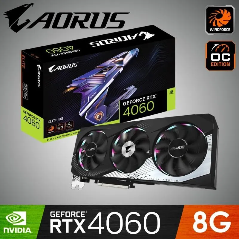 GIGABYTE技嘉 AORUS RTX4060 ELITE 8G 顯示卡【長29.9cm】原價屋 歷史價格詳細信息