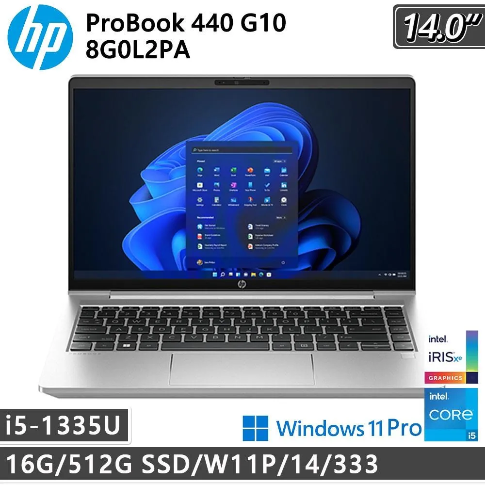 HP ProBook 440 G10 / 8G0L2PA (i5-1335U/16G+8G/1TB PCIe/W11PRO/14)特仕筆電 歷史價格詳細信息