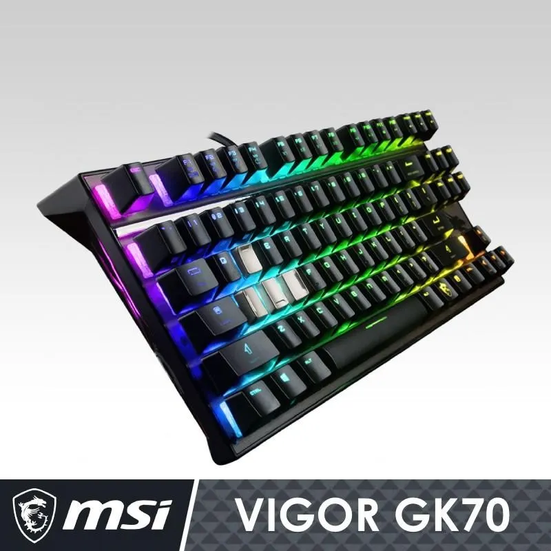 MSI 微星 Vigor GK70 RGB 機械電競鍵盤 Cherry MX 紅軸 中文 歷史價格詳細信息