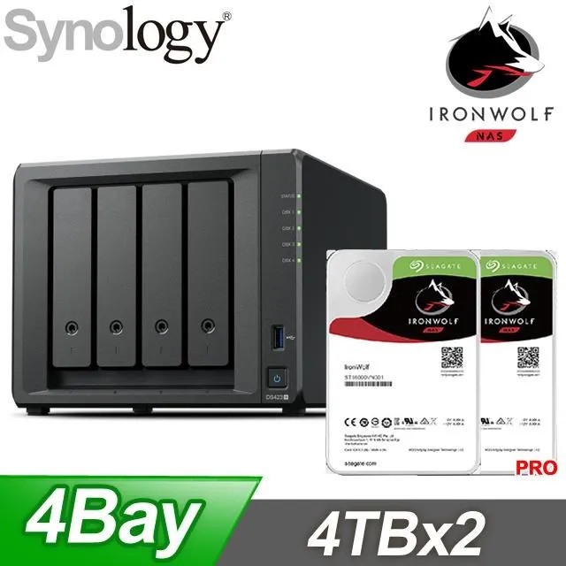 ☆促銷組合★ Synology DS423 NAS+Seagate 那嘶狼 4TB(X2) 歷史價格詳細信息