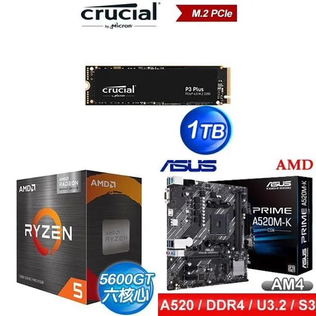 〈鈔省價〉 AMD R5 5600GT+華碩 PRIME B550M-K CSM M-ATX主機板+美光 P3 Plus 1TB SSD 歷史價格詳細信息