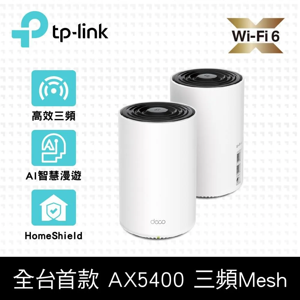 TP-Link Deco X75 AX5400 三頻AI漫遊 真Mesh無線WiFi 6 網狀路由器 (3入) 歷史價格詳細信息