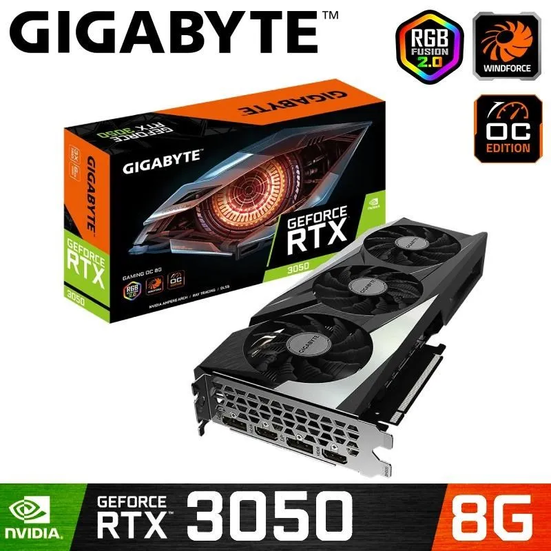 技嘉GeForce RTX 3050 EAGLE OC 8G 顯示卡 歷史價格詳細信息