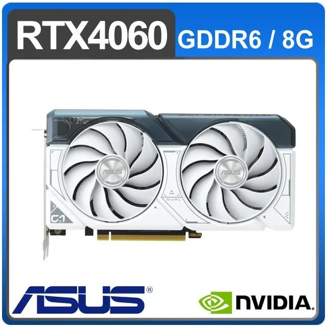 【ASUS 華碩】DUAL-RTX4060-O8G WHITE 顯示卡 歷史價格詳細信息