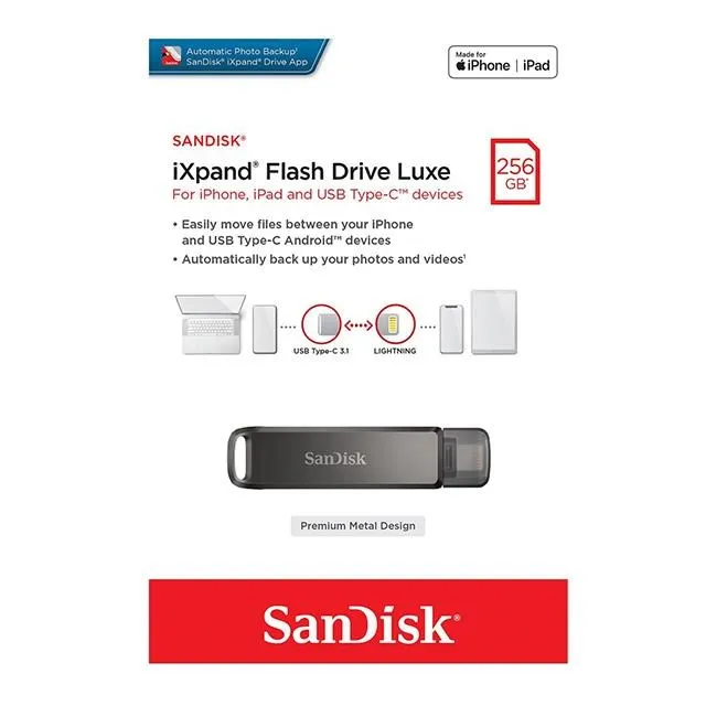 SanDisk 256GB 256G IXpand Luxe【SDIX70N-256G】iPhone ipad 隨身碟 歷史價格詳細信息